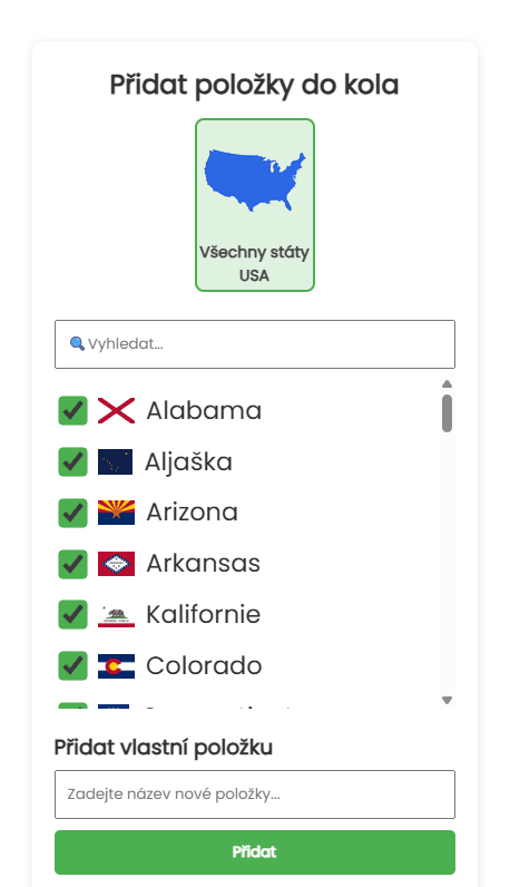 Přidat stát USA